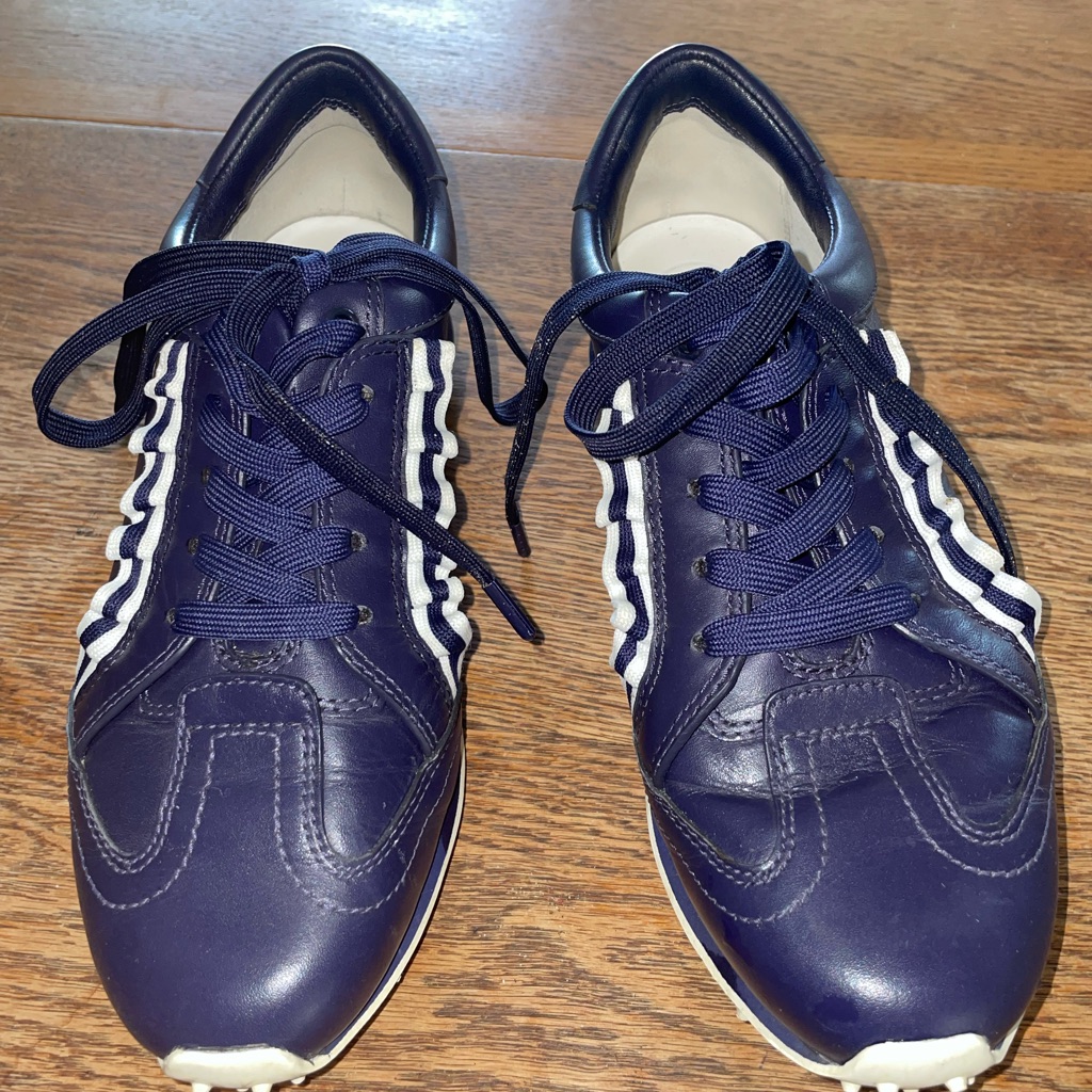 Tory Sport Navy And White Athletic Sneakers